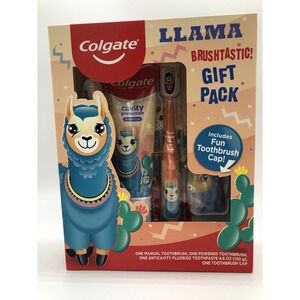 LLAMA Battery Powered Toothbrush Set Gift Colgate Kids Gift Pack dental hygeine
